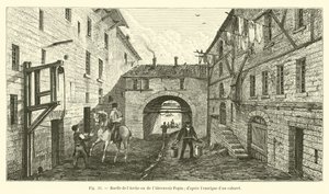 Gasse der Arche oder des Abreuvoir Popin; nach dem Schild einer Taverne