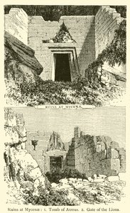 Ruinen von Mykene von French School