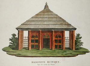 Rustikales Haus im Jardin des Plantes, Paris von French School