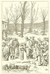 Heiliger Germanus und Genoveva von French School