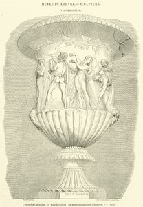 Saal der Karyatiden, Borghese-Vase aus pentelischem Marmor, Höhe 1,717 m von French School