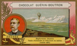 Salomon August Andrée, schwedischer Entdecker des 19. Jahrhunderts von French School
