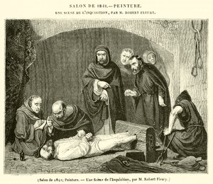 Salon von 1841, Malerei, Eine Szene der Inquisition