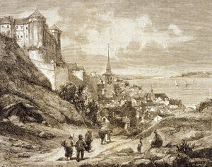 Saumur, Frankreich (Gravur) von French School