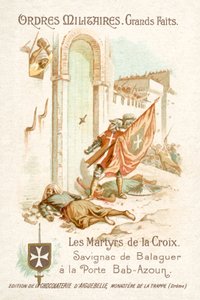 Savignac de Balaguer, Fahnenträger der Malteser, vor dem Tor von Bab-Azoun, Algier