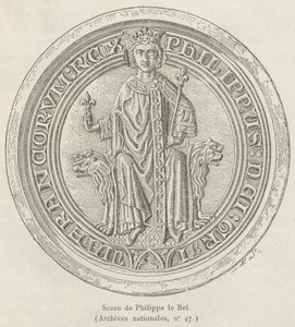 Siegel von Philippe der Schöne (Stich)