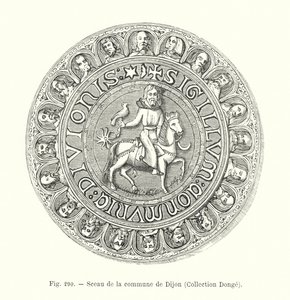 Siegel der Gemeinde Dijon, Sammlung Donge von French School