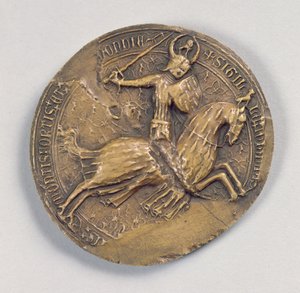 Siegel von Jean IV der Tapfere, Herzog der Bretagne