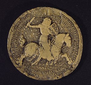 Siegel von Ludwig I. von Anjou (1339-84) König von Sizilien, 1383