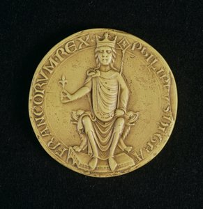 Siegel von Philippe II Auguste (1165-1223) 1198
