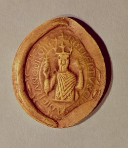 Siegel von Robert II. (ca. 970-1031) der Fromme, 997 n. Chr. von French School