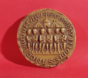 Siegel der Stadt Saint Omer, das die Schöffen darstellt