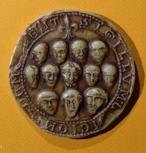 Siegel des Rates der Kommune von Meulan, 1195 von French School