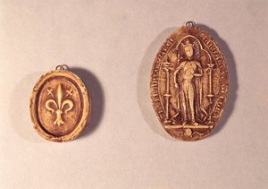 Siegel von Marguerite de Provence (1221-95), 1284