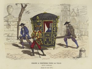 Sänfte für den Stadtgebrauch, Zeit von Ludwig XIV. von Frankreich, 17. Jahrhundert