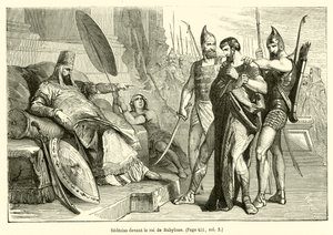 Zedekia vor dem König von Babylon von French School