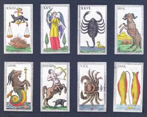 Auswahl astrologischer Tarotkarten