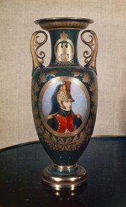 Sevres-Vase, die Louis Bonaparte (1778-1846) darstellt von French School