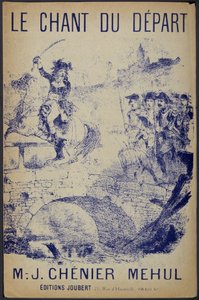 Notenblatt für „Le chant du départ“ Text von Chénier, Musik von Mehul von French School