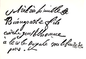 Unterschrift von Napoleon Bonaparte (1769-1821) aus dem Jahr 1785, aus Napoleon von Armand Dayot, Paris, 1895 von French School