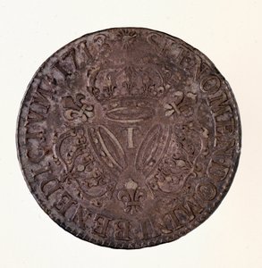 Silberner französischer Ecu, Regierungszeit von König Ludwig XIV (1643-1715)