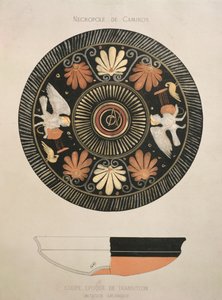 Sirenen, Kopie einer antiken griechischen Vase aus der Nekropole von Camiros von French School