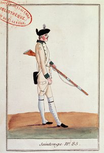 Soldat des 85. Regiments de Saintonge, ca. 1780