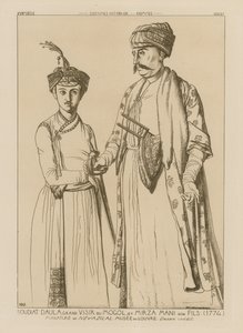Soudiat Daula, Großwesir der Mongolen und sein Sohn, Mirza Mani (1774)
