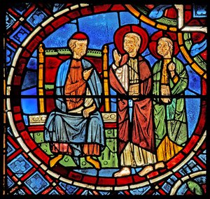 Hl. Simon und Judas vor Warardac von French School