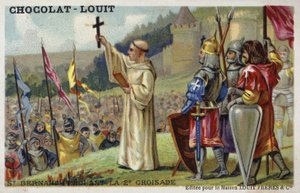 St. Bernhard predigt den Zweiten Kreuzzug, 1146 von French School