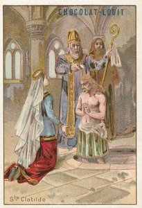 St. Clotilde, zweite Frau von Chlodwig I., König der Franken von French School