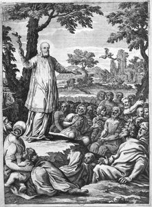St. Franz von Sales predigt den Ketzern von Chablais von French School