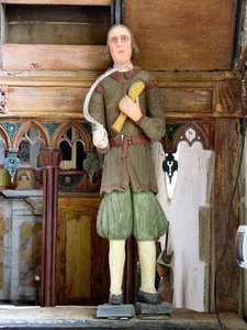 St. Isidor (polychromes Holz)