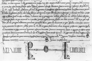 St. Ludwig regelt die Rechte der Gerechtigkeit der Grafen von Artois (Tinte auf Papier)