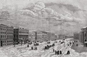 St. Petersburg, Russland im Jahr 1794, aus 