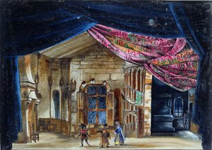Bühnenbild für Akt II von La Juive, erstmals aufgeführt an der Pariser Oper am 23. Februar 1835