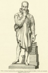 Bronzestatue von Ambroise Paré von French School