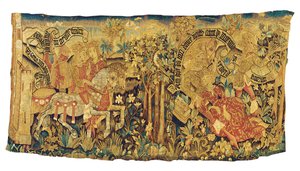Straßburger mythologisches Wandteppichfragment, ca. 1470-80