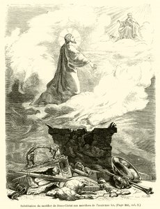 Ersetzung des Opfers Jesu Christi durch die Opfer des alten Gesetzes von French School