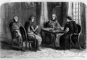 Oberster Rat der Jesuiten unter dem Pontifikat von Papst Gregor XVI. Gravur in „Histoire des Papes-Rois-Queen and Empereurs a travers les centuries“ von Maurice Lachatre