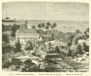 Tahiti (Gravur) von French School