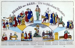 Die Lebensalter des Menschen, ca. 1840 von French School