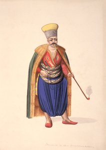Der Janitscharenbotschafter, osmanische Periode, drittes Viertel des 18. Jahrhunderts von French School