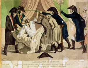 Die Verhaftung von General Charles Pichegru (1761-1804) frühes 19. Jahrhundert von French School