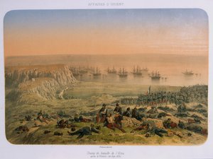 Das Schlachtfeld bei Alma nach dem Sieg, 20. September 1854