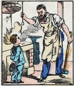 Der Schmied. (La chanson des metier) von French School