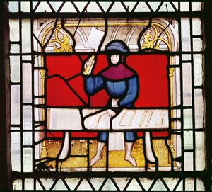 Das Schaufenster des Metzgers (Detail) von French School