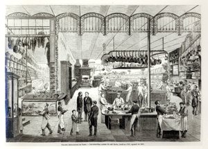 Die neuen Küchen des Café Riche, 1866