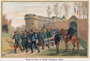 Die Eroberung des Château de Ham von French School