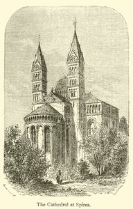 Der Dom zu Speyer (Gravur) von French School
